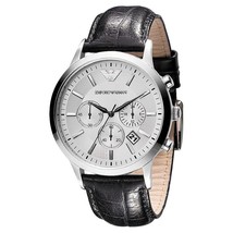 Armani Ar2432 Mens Classic Chronograph Leather Strap Watch - £102.56 GBP