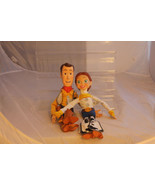 Disney Toy Story Talking Woody 13&quot; &amp; Jessie 12&quot; Action Figure Doll Pull ... - £51.07 GBP