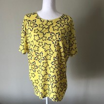 Lularoe Americana Yellow Bomb Pops Irma Tunic Top XXS EUC - £15.04 GBP