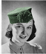 1930s Pill Box Hat or the Pompadour with Rosette (Crochet PDF 0302) - £2.94 GBP