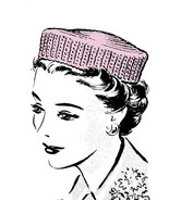 Vintage Pillbox Hat &amp; Envelope Clutch Bag or Purse (Crochet PDF 1196) - £2.94 GBP