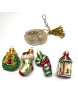 Christmas European Glass Set of 5 Mini Vintage Ornaments - €12,97 EUR