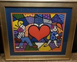 Romero Britto “Heart Kids” Framed And Matted, Signed - $249.00