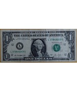 US$1 Fancy Serial Number 2013 Over Inked #9 - $36.96 MXN