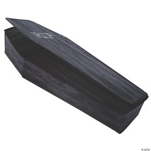 Halloween 60inch POP-UP Black RIP Life Size COFFIN Haunted House Prop Decoration - £37.79 GBP