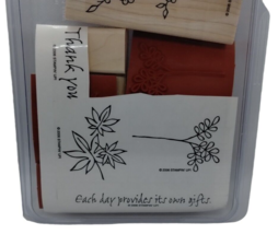 Stampin Up Artfully Asian 5 Piece Rubber Stamp Kit Mounted 2006 Cherry Blossoms - $13.96