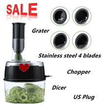 Electric Fruit Salad Vegetable Food Quick Cutter Grater Cutting - £46.35 GBP