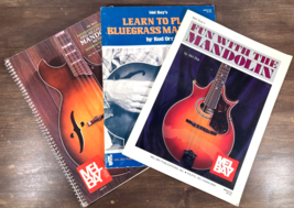 Lot Of 3 Mel Bay Learn To Play Mandolin Books Bluegrass Deluxe Country Bud Orr - £27.14 GBP