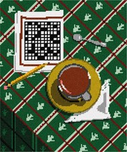 Pepita Needlepoint Canvas: Morning Crossword, 10&quot; x 12&quot; - £67.95 GBP+