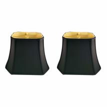 Royal Designs, Inc. Rectangle Cut Corner Lamp Shade, BS-710-18BLK-2, Bla... - £143.45 GBP