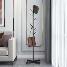 Free-Standing Clothes and Hats Rack Tree-shaped Clothes Rack Metal Coat ... - $31.93