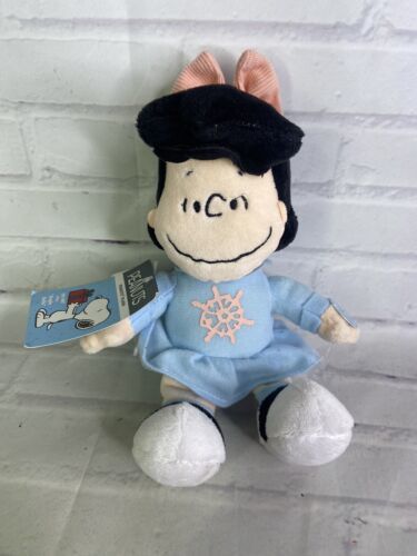 Peanuts Charlie Brown Lucy Girl Musical Plush Stuffed Doll Christmas Toy - $13.85