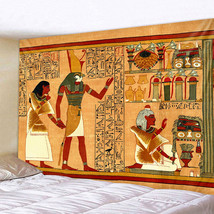 Ancient Egyptian Mural Tapestry Bohemian Hippie Psychedelic Wall Hanging Decor - £6.86 GBP