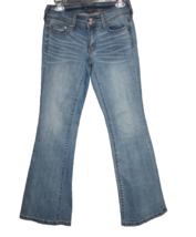 Women’s Aeropostale Low Rise Flare Blue Denim Jeans Size 2 Boot Cut 27X31 - £13.44 GBP