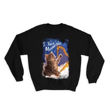 Cat Harp Meowsic : Gift Sweatshirt Music Musical Kitten Pet Animal Nature - £22.71 GBP