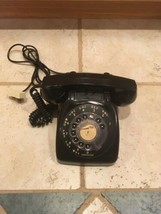 GTE BLACK ROTARY TELEPHONE 1987 - £21.99 GBP