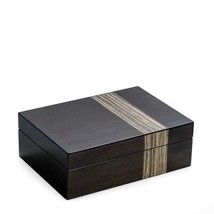 Lacquered Ash Wood Valet Box with Multi Compartments for Storage - £154.37 GBP