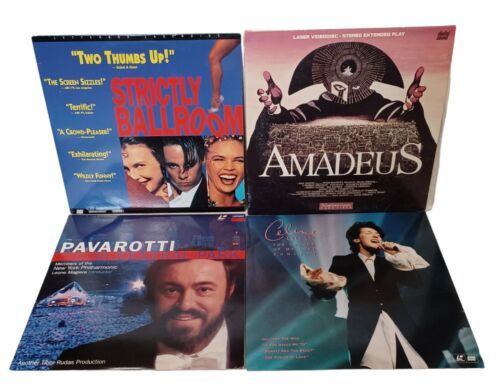 Lot of 4 Laserdisc Music &amp; Concert Movies Amadeus Strictly Ballroom Celi... - $12.82