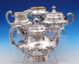 Buttercup by Gorham Sterling Silver Tea Set 4pc with Monogram (#7959) Fa... - $2,524.50