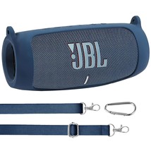 co2CREA Silicone Travel Case Replacement for JBL Charge 5 Waterproof Blu... - £27.17 GBP