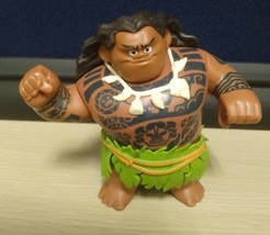 Disney Moana Maui Demigod Toy Figurine Swivel Legs and Arms 4&quot; - £3.85 GBP