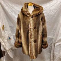 Hugo Buscatti Collections Women&#39;s Brown Fur Coat, Size Medium - £214.10 GBP