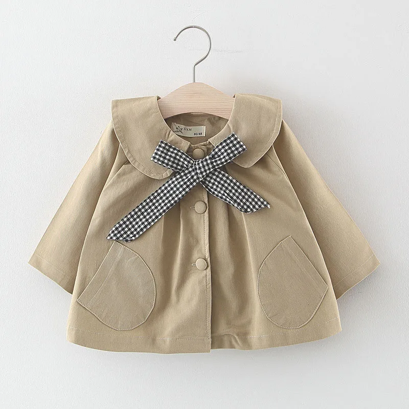 VFOCHI 2021 Baby Girl Trench Coat Windbreaker Fashion Pink Jacket Children Cloth - £114.93 GBP