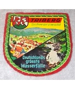 Triberg Schwartzwald Black Forest Souvenir Travel Patch Germany, Red Bac... - $5.95