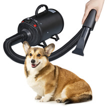 Portable Dog Cat Pet Groomming Blow Hair Dryer Quick Draw Hairdryer W/ Heater - £73.14 GBP