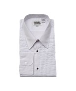 Tuxedo Shirt, 301M, Mens, White, Lay Down, 1/4&quot; Pleats - £14.84 GBP
