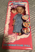 1991 Judith Mommy To Be Pregnant Doll w/ Baby Rare NIB Judith Corporation Blonde - £31.27 GBP