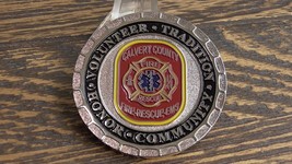 Calvert County MD Fire Department Fire Rescue EMS Challenge Coin #84W - $30.68