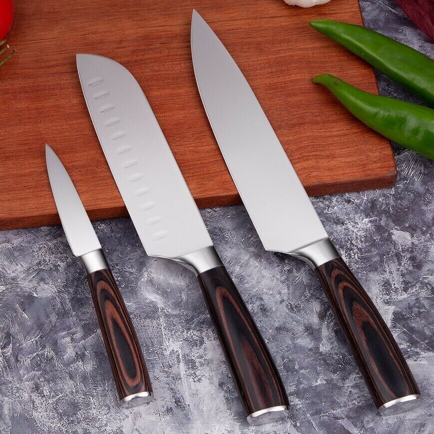Japanese Knife Set 7CR17 Kitchen Knives Professional Nife Stainless Stee... - $13.49+