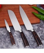Japanese Knife Set 7CR17 Kitchen Knives Professional Nife Stainless Stee... - £10.58 GBP+