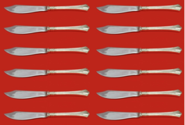 Eighteenth Century by Reed and Barton Sterling Silver Fish Knife Custom Set 12pc - £742.69 GBP