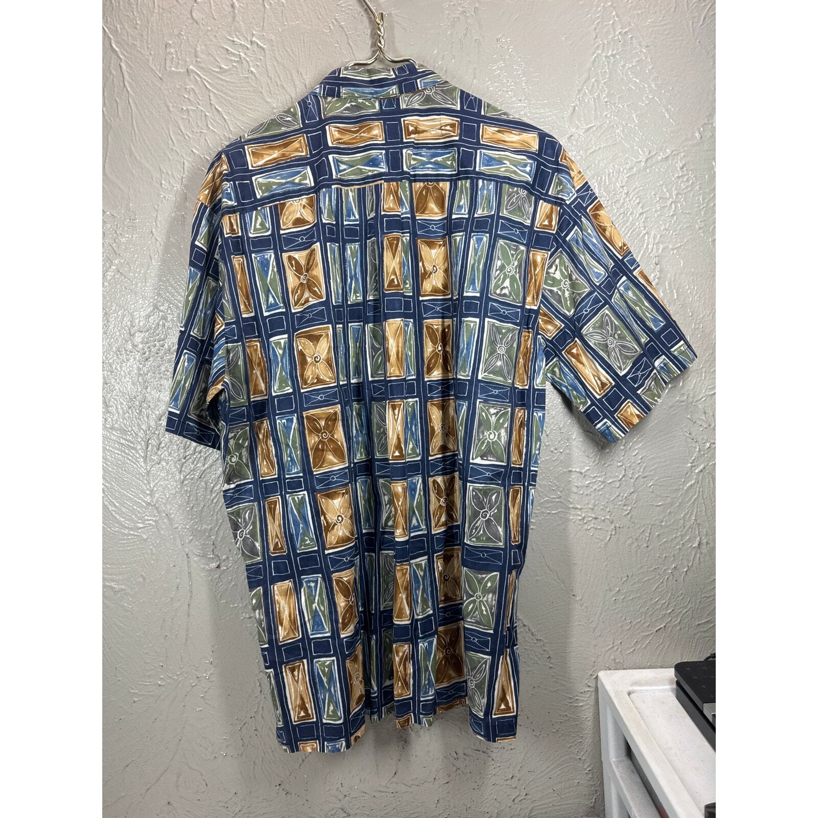 Tori Richard Honolulu Mens Cotton Hawaiian Shirt Made In USA Size Large  Item image 2