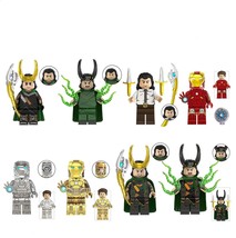Collection 8pcs Loki with Helmet Tom Hiddleston Marvel Thor Minifigures ... - $430.99 MXN