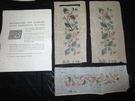 JOLLES  Needlepoint BILLFOLD CANVAS w/Instructions + Cigarette &amp; Cosmeti... - £4.76 GBP