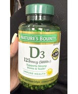 X10 Nature&#39;s Bounty Vitamin D-3 Rapid Release Softgels 5000IU 400 Ct Exp... - $207.03 CAD