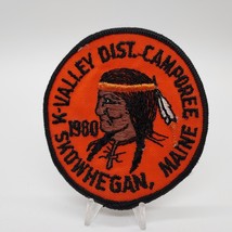 Vintage 1980 BSA K-Valley District Camporee Skowhegan Maine Indian Patch - £13.16 GBP