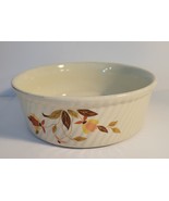Hall&#39;s Superior Autumn Leaf Jewel Tea 7.75&quot; Ribbed Round Casserole Dish - $15.00