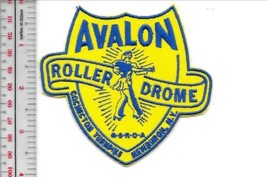 Vintage Roller Skating New York Avalon Roller Drome Newburgh, NY Promo Patch - £8.75 GBP