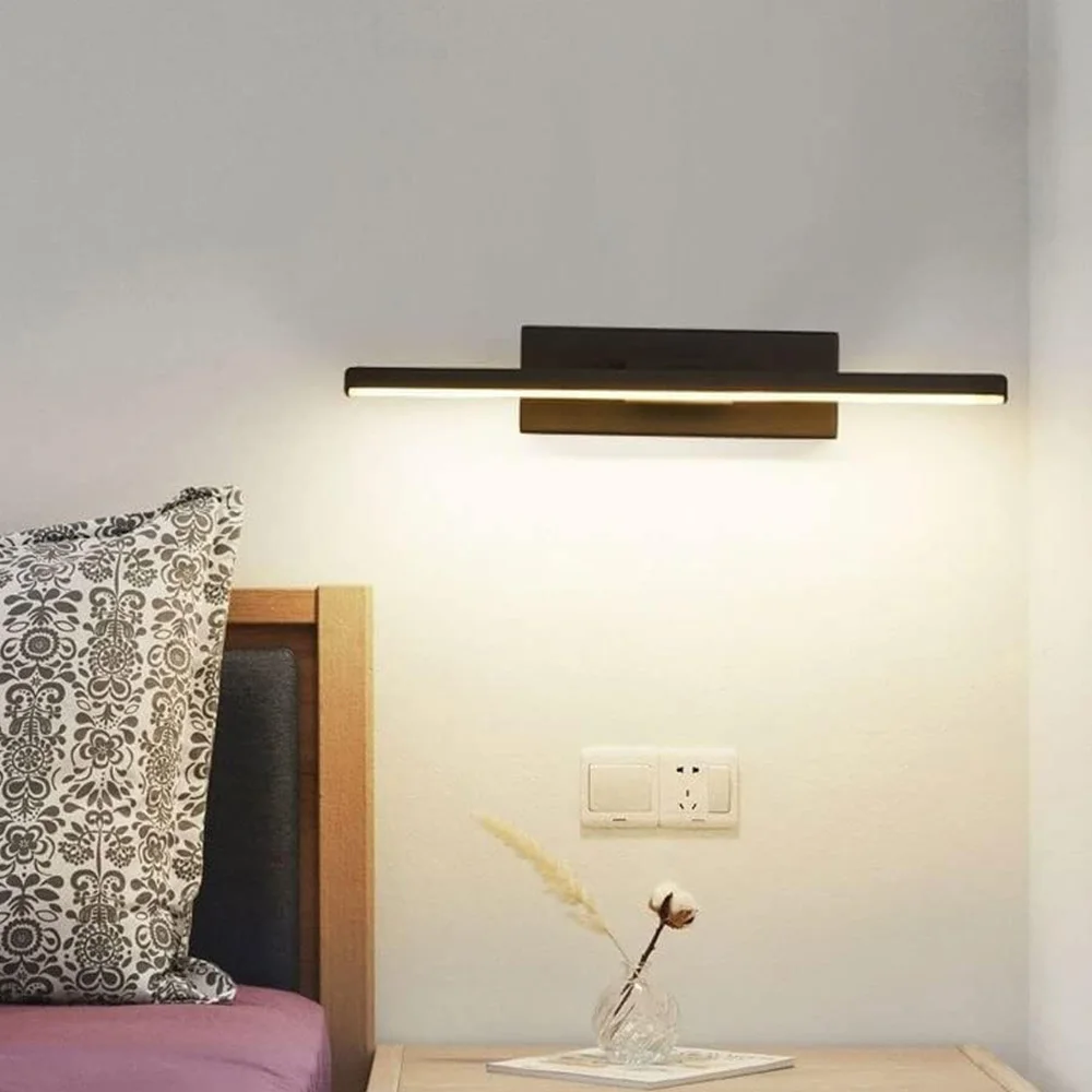 LED Wall Lamp Rotatable Adjustable Light Nordic Modern Bedroom Bedside Lamp - £15.87 GBP+