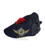 Scottish Black Tam O Shanter Hat Military Bonnet Beret Balmoral Scott&#39;s ... - $47.00