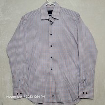 David Donahue Men&#39;s Dress Shirt Size 16-34/35 Purple Long Sleeve Button Up - £25.89 GBP