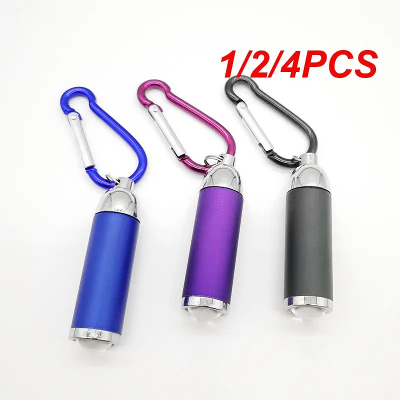 1/2/4PCS Led Mini Flashlight Keychain Portable Hiking Fishing Camping Flashlight - £10.10 GBP+