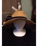 Four Buttons Sparkly Straw Hat San Diego Hat Company Wide Brim O/S Women&#39;s - $17.81