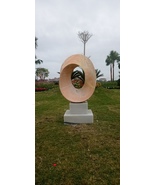 Family Art Sculpture Natural Solid Stone Handmade in Vietnam H 100cms - £2,202.56 GBP