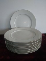 Set Of 8 Majesticware By Sakura Classic Gold Dinner Plates 1998 - £50.05 GBP