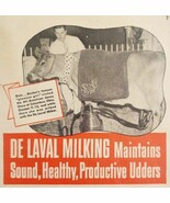 1947 De Laval Cow Milking Machinery Advertisement Agriculture Farming DW... - €17,24 EUR